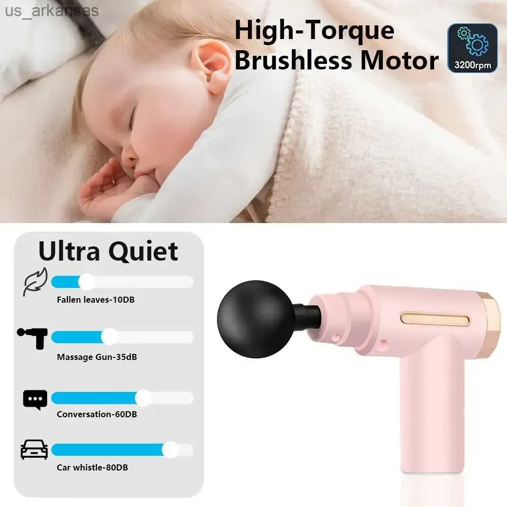 4-in-1 Massage Gun | Deep Tissue Percussion Massager with 4 Attachments | Handheld Electric Muscle Therapy Device - Image 3