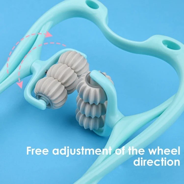 6 Wheel Pressure Point Neck Massager Relieve Neck, Back And Shoulder Pain (Random Color) - Image 8