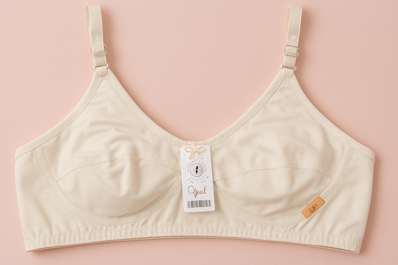 Jersey Soft Fabric Non-Padded Bra for Women – Plain Comfortable & Lightweight Everyday Wear Lingerie in Beige, Available Sizes 32 to 42 - Image 5