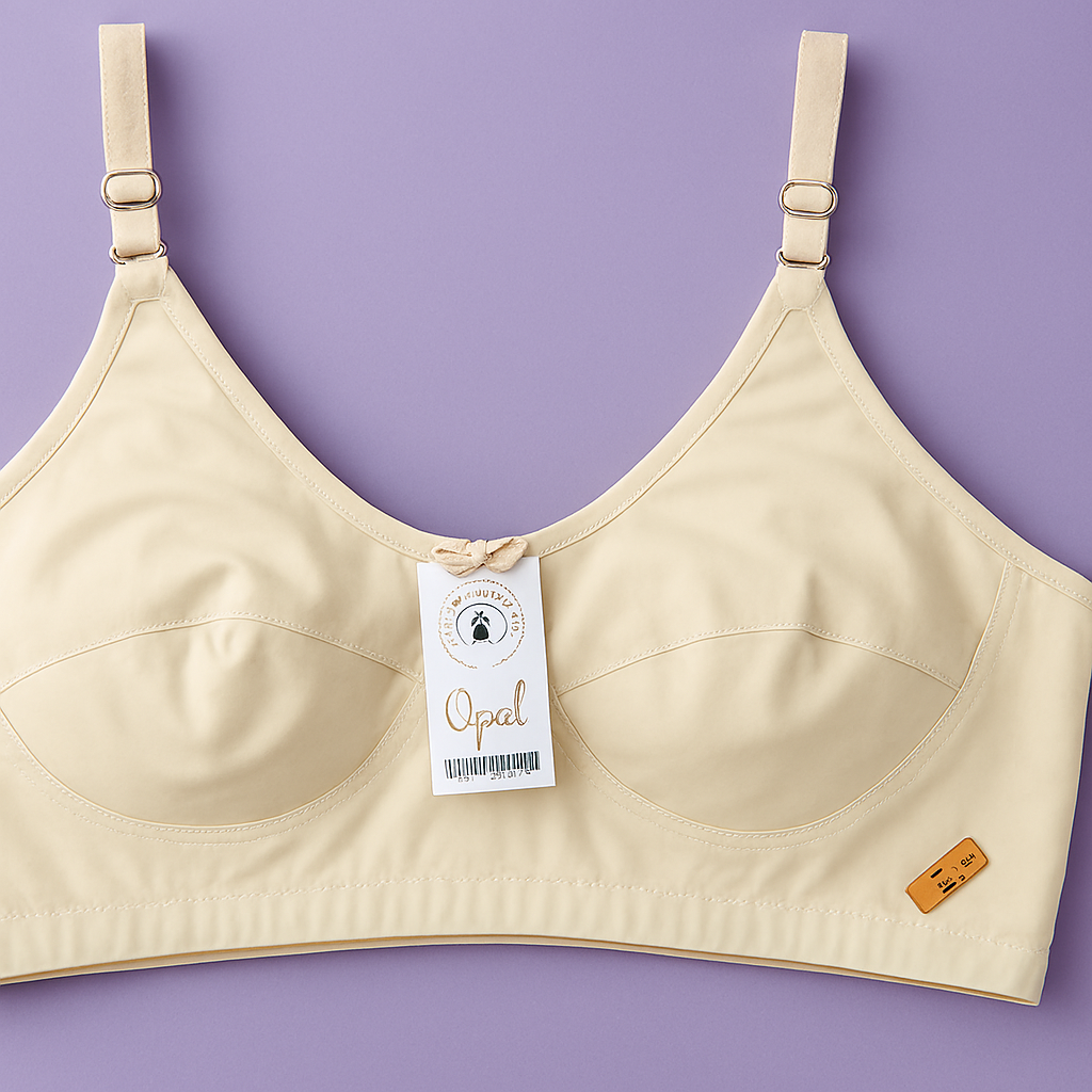 Jersey Soft Fabric Non-Padded Bra for Women – Plain Comfortable & Lightweight Everyday Wear Lingerie in Beige, Available Sizes 32 to 42 - Image 3