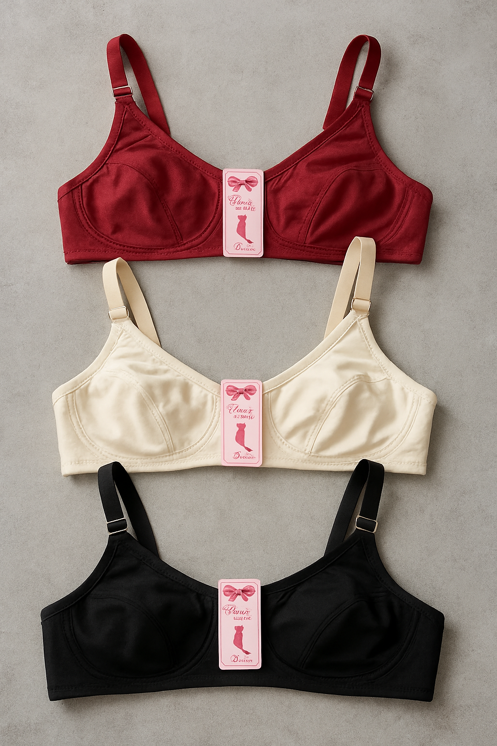 Jersey High Quality Soft Stuff Non-Padded Bra for Women – Plain, Comfortable & Lightweight Everyday Wear Lingerie (Random Color, Sizes 32-42) - Image 2