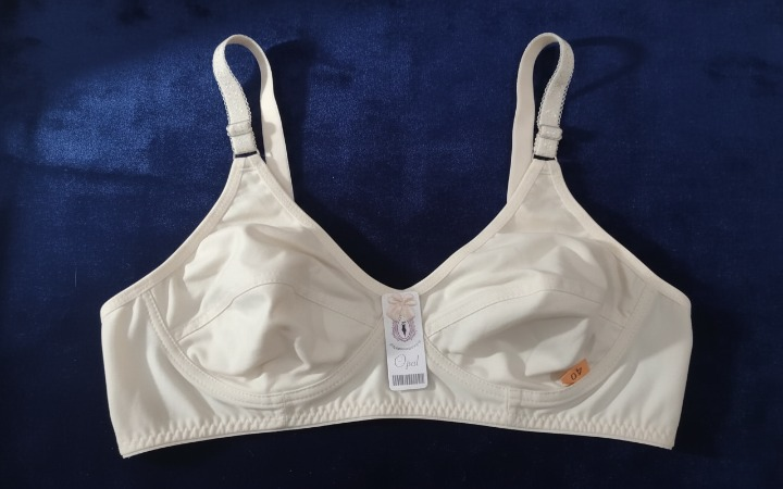 Jersey Soft Fabric Non-Padded Bra for Women – Plain Comfortable & Lightweight Everyday Wear Lingerie in Beige, Available Sizes 32 to 42 - Image 2