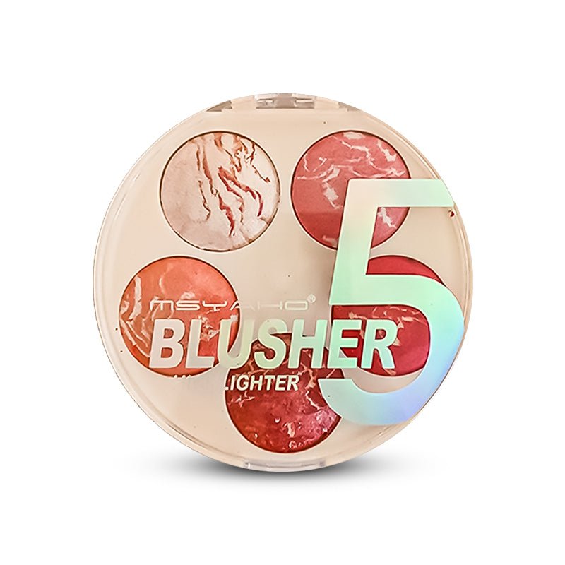 5-in-1 MSYAHO Professional Makeup Palette – 3D Highlighter, Blusher, Contour, Bronzer & - Image 3