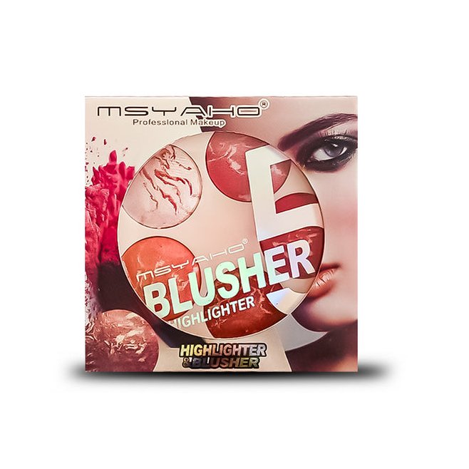 5-in-1 MSYAHO Professional Makeup Palette – 3D Highlighter, Blusher, Contour, Bronzer & - Image 5