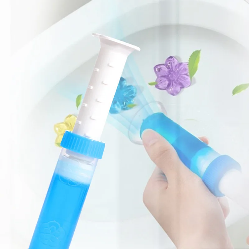 Toilet Cleaning Stamp Gel Toilet Injection Gel Flower Bathroom Cleaner Toilet Gel (random - Image 4