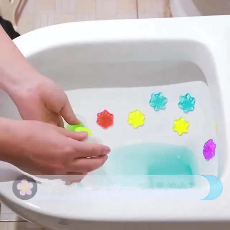 Toilet Cleaning Stamp Gel Toilet Injection Gel Flower Bathroom Cleaner Toilet Gel (random - Image 3