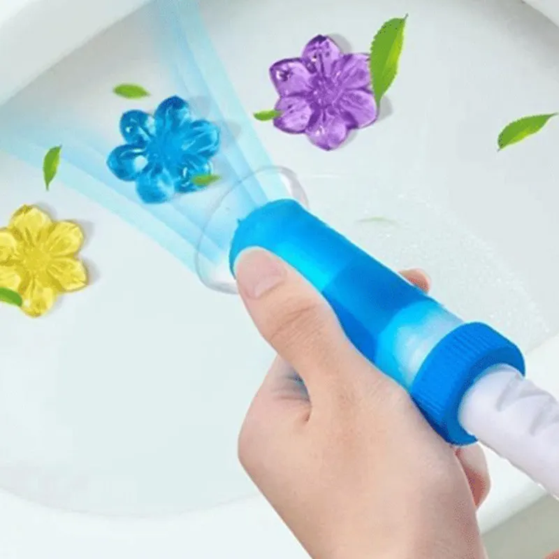 Toilet Cleaning Stamp Gel Toilet Injection Gel Flower Bathroom Cleaner Toilet Gel (random - Image 16