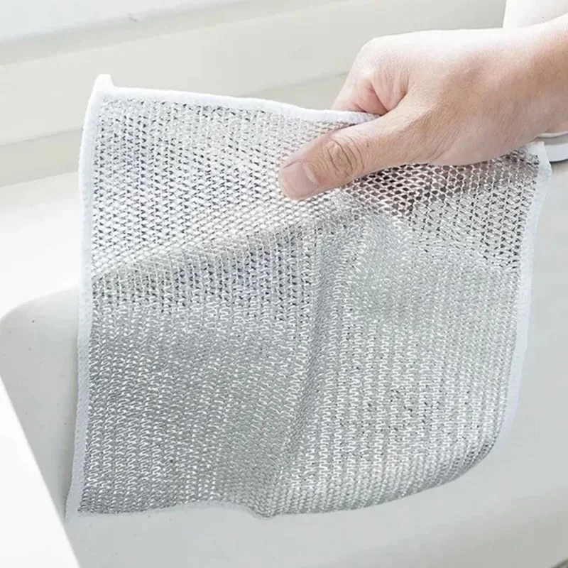 Combo Deal Disposable Food Cover Plastic Wrap 100 Pcs + 2 Pcs Dishwashing Rug - Image 9
