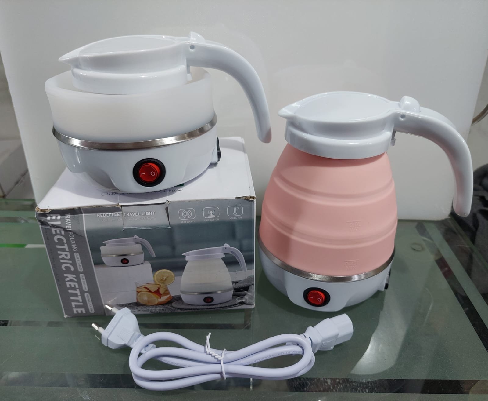 Foldable And Portable Teapot Water Heater Electric Kettle For Travel And Home Tea Pot Water (Random Color) - Image 4