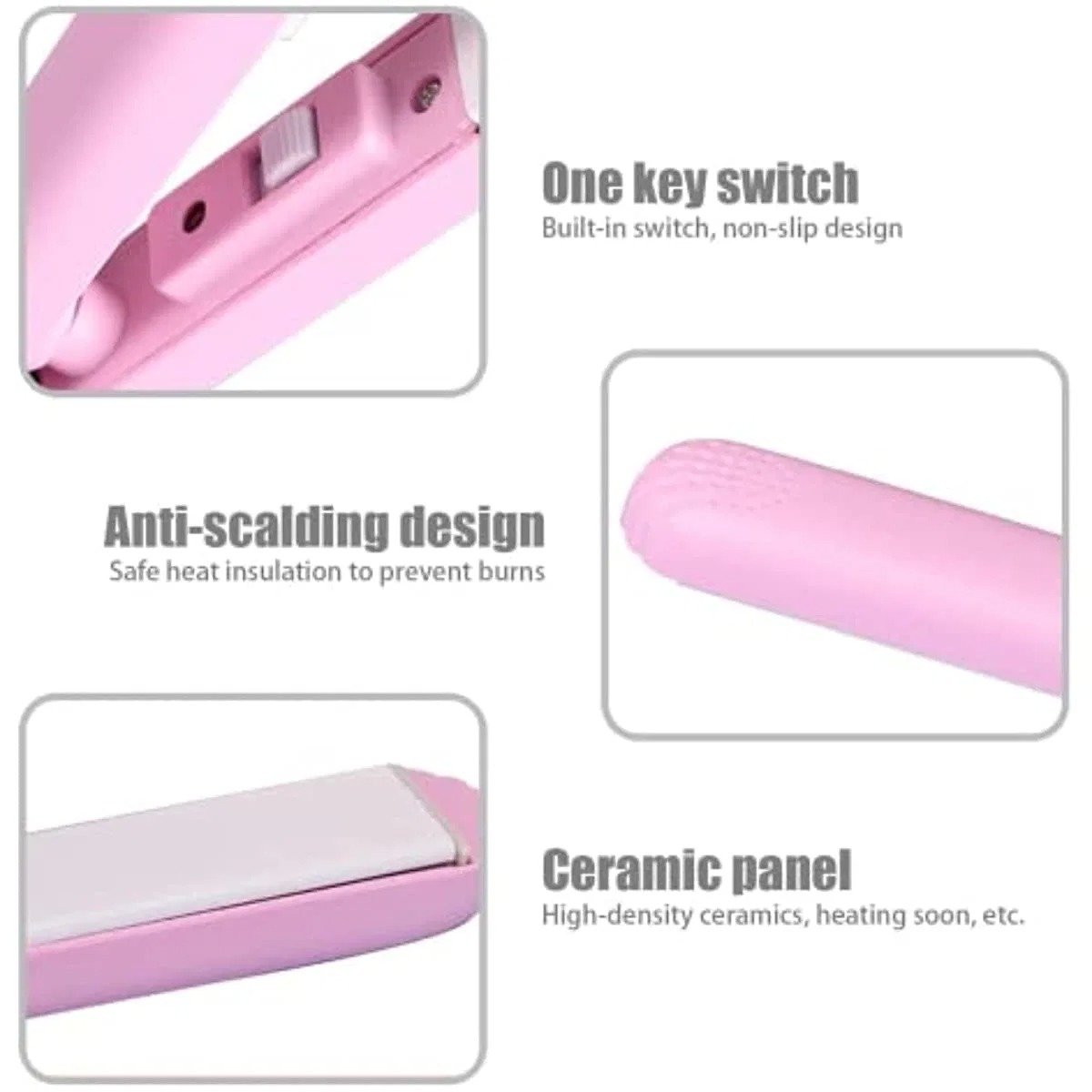 Mini Portable Hair Straightner / air smooth, silky, frizz-free and healthy. (random color) - Image 5