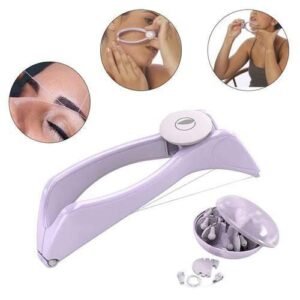 Eyebrow Threading Tool – Modern Plastic Cotton Facial & Body Hair Remover for Women - Random