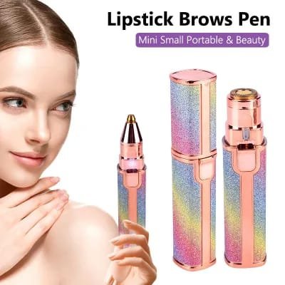 2 In 1 Hair Remover Chargeable , Multi Attractive Color With USB Charging Cable And Cleaning Brush - Image 2