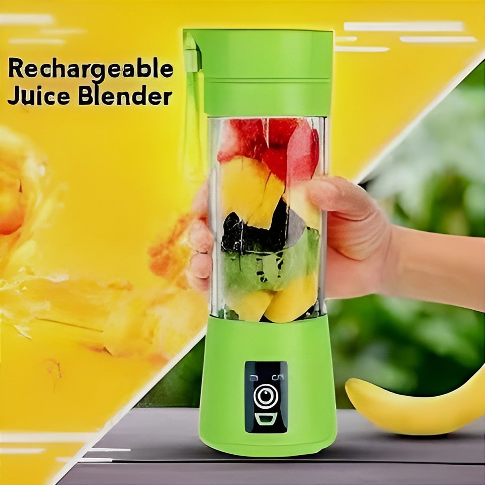 Portable Mini 6 blade Juicer blender | Outdoor Juicing Cup (380ml) - Rechargeable (Random Color)