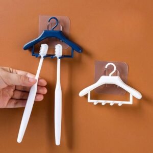 1pcs Toothbrush Holders Wall Mounted Hangers Style Toothbrush Holder Tooth Brush Razor (Random Color)