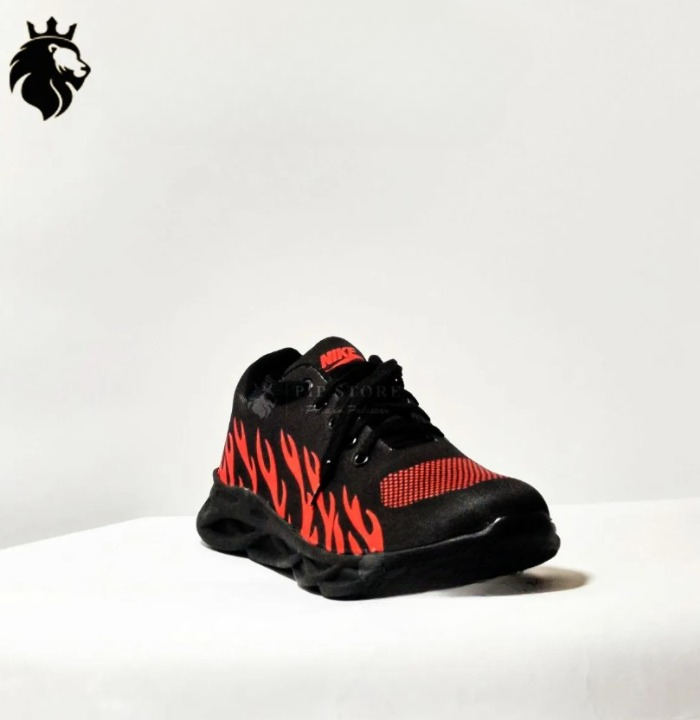 Men's Rubber Comfortable Joggers – Red Fire - Image 5