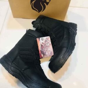 Men's Long Army Boots – Black Swat