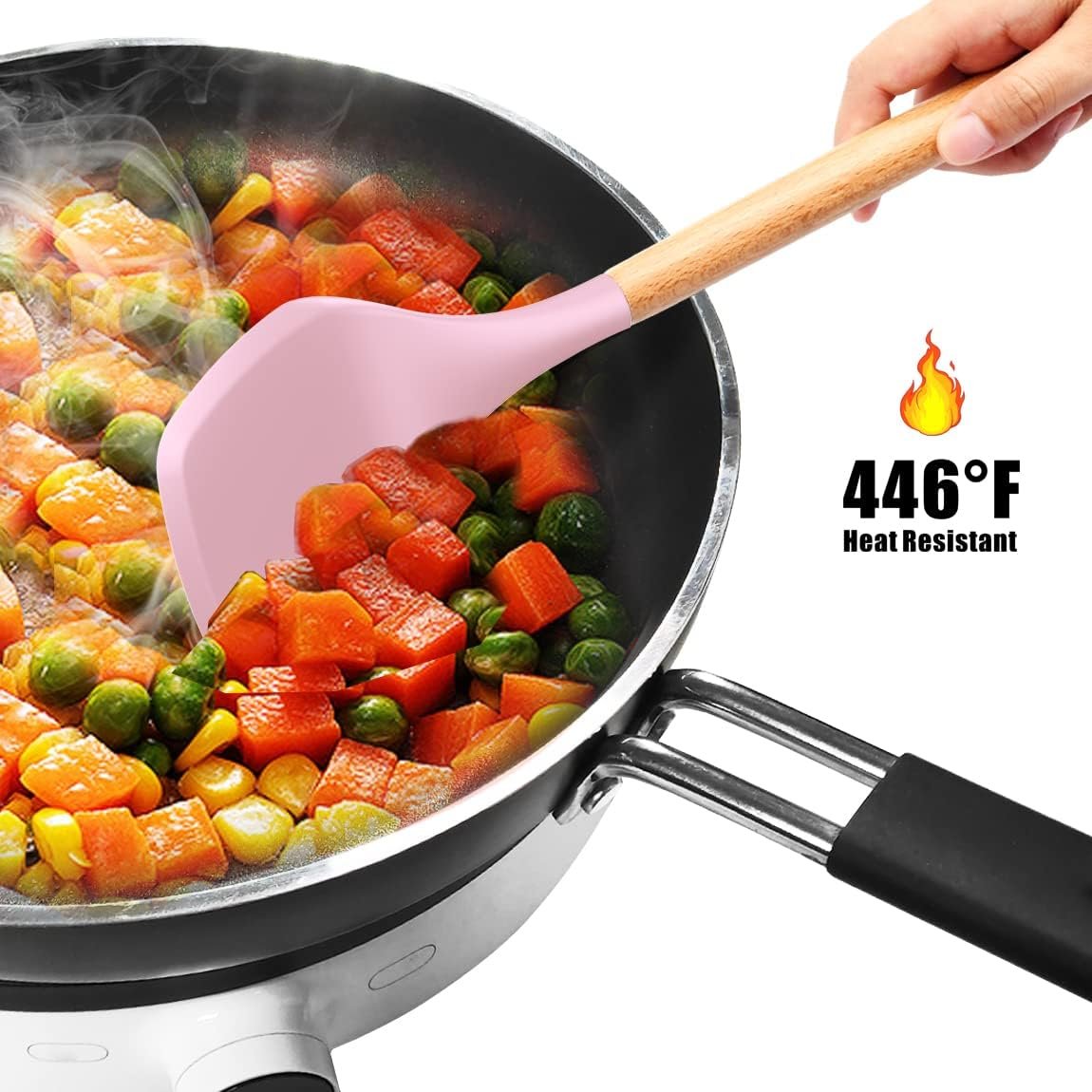 12 Pcs Silicone Cooking Utensils Kitchen Utensil Set (Random Color) - Image 7