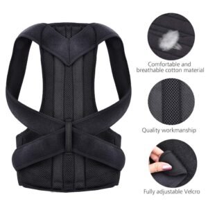 Adjustable Back Posture Corrector for Men & Women – Comfortable and Breathable Support Brace
