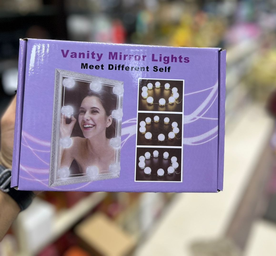 Vanity Mirror Fill 10Pc Light Bulb | Changeable Luminance 3 Colors LED USB String Dimmable Vanity Light - Image 6