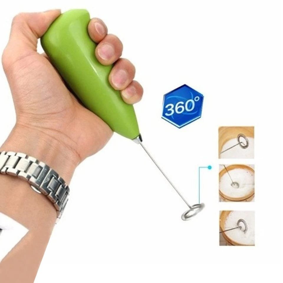 Electric Egg Beater Milk Drink Coffee Whisk Mixer Foamer Mini Handle Stirrer Practical Cooking (Random Color) - Image 6