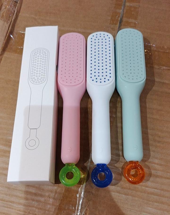 Self cleaning hair comb (random color) - Image 3