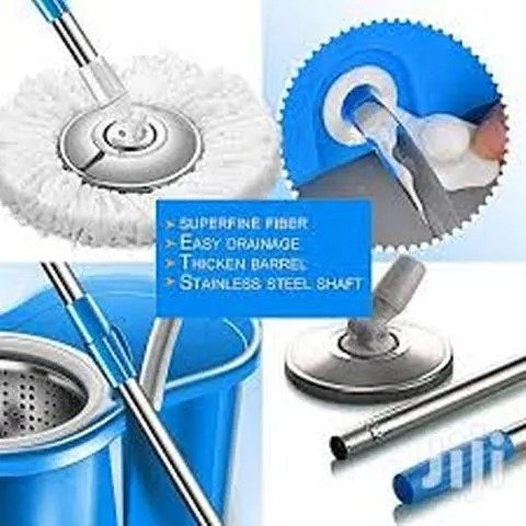 360° Rotating Head Mops with Bucket Mob Deep-cleaning magic mop-microfiber mop - Image 2