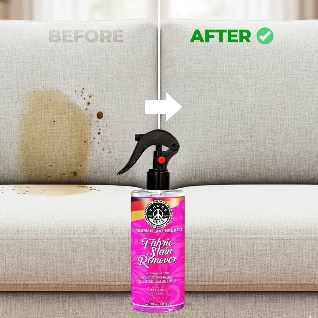 Three Guys Fabric Stain Remover 250ml Fast Acting Cleaner For Carpets Upholstery And Fabric - Image 2