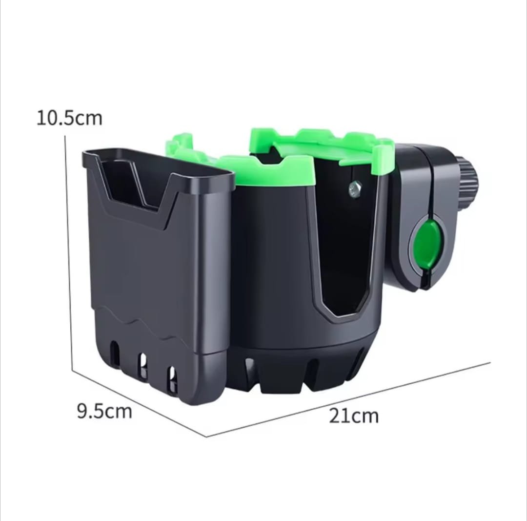2-In-1 Universal Cup Phone Drinks Holder Bicycle Adjustable Cell Phone Holder Water Bottle - Image 4