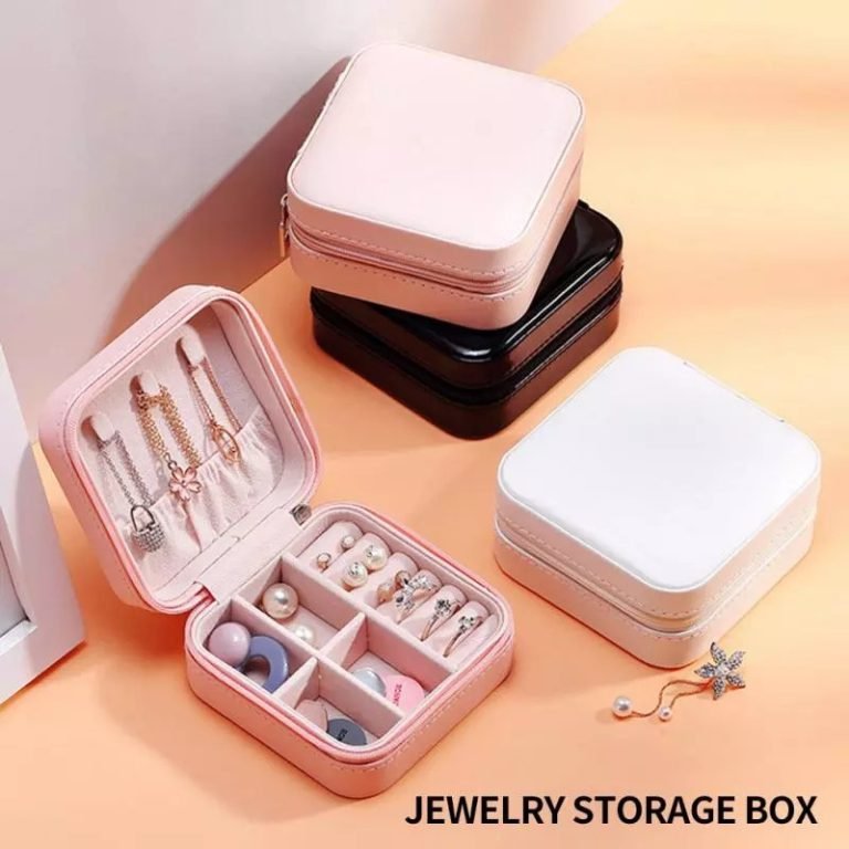 Travel Leather Pocket Jewellery Organizer Box (Mix/Random color) - Image 2