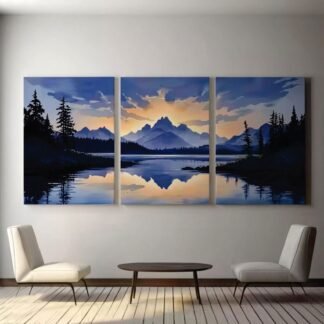 Set of 3 Premium Wall Art Photo Tiles – Modern Home Decor Sets 8x11