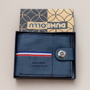 Men PU Leather Wallet with Box
