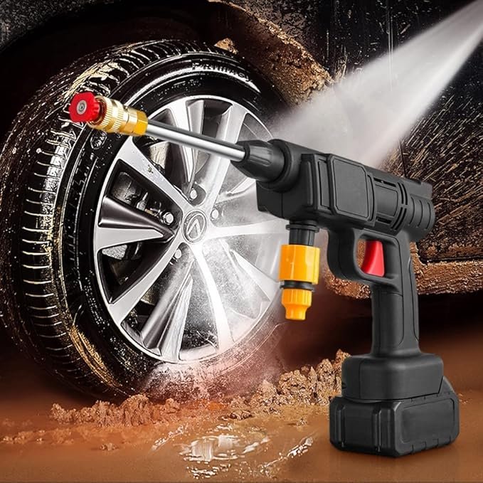 Automatic Cordless Car Wash Spray Gun | 48V High Pressure Lithium Battery | Wireless Foam Jet Washer (Single & Double Battery) - Image 2