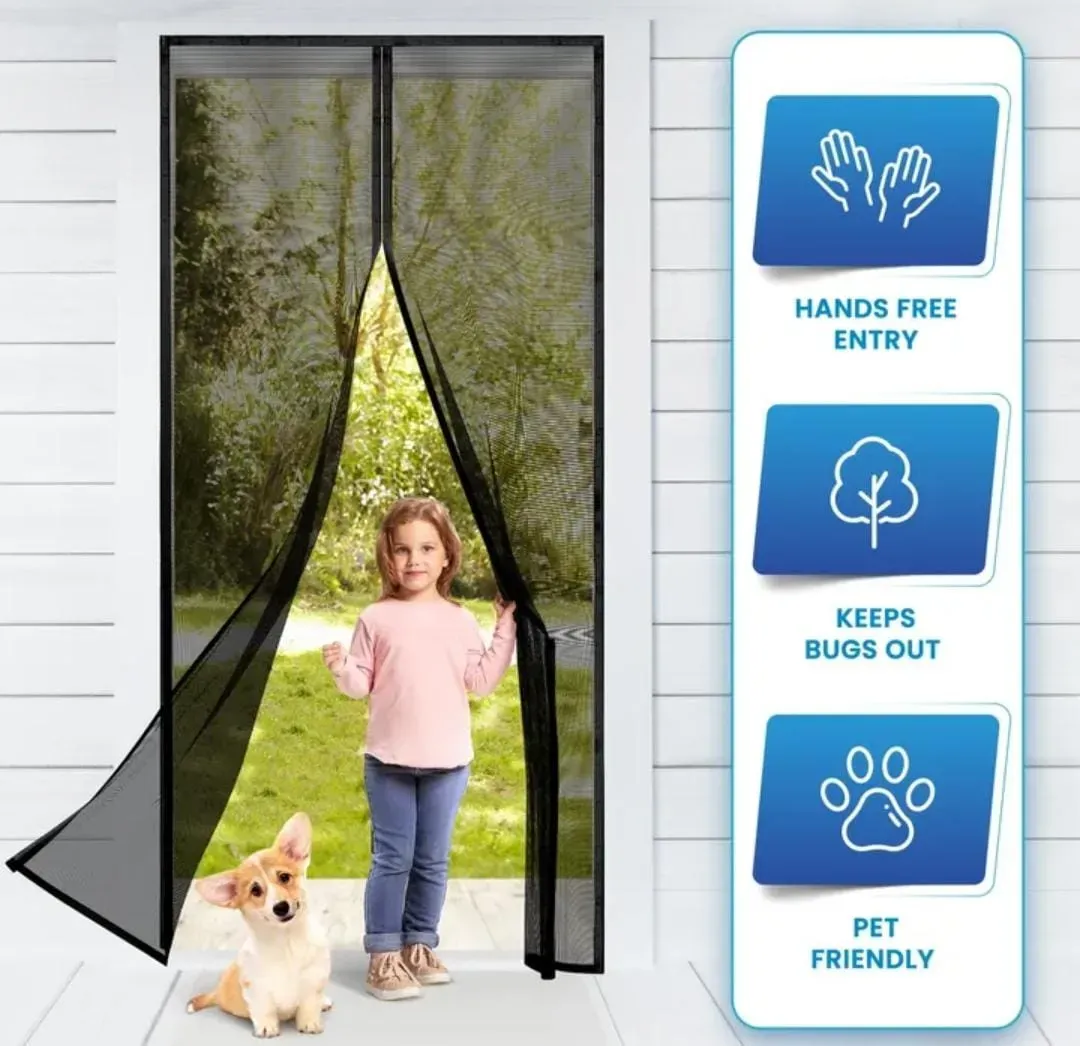 Premium Quality Mosquito Magic Mesh Door Curtain - Image 3