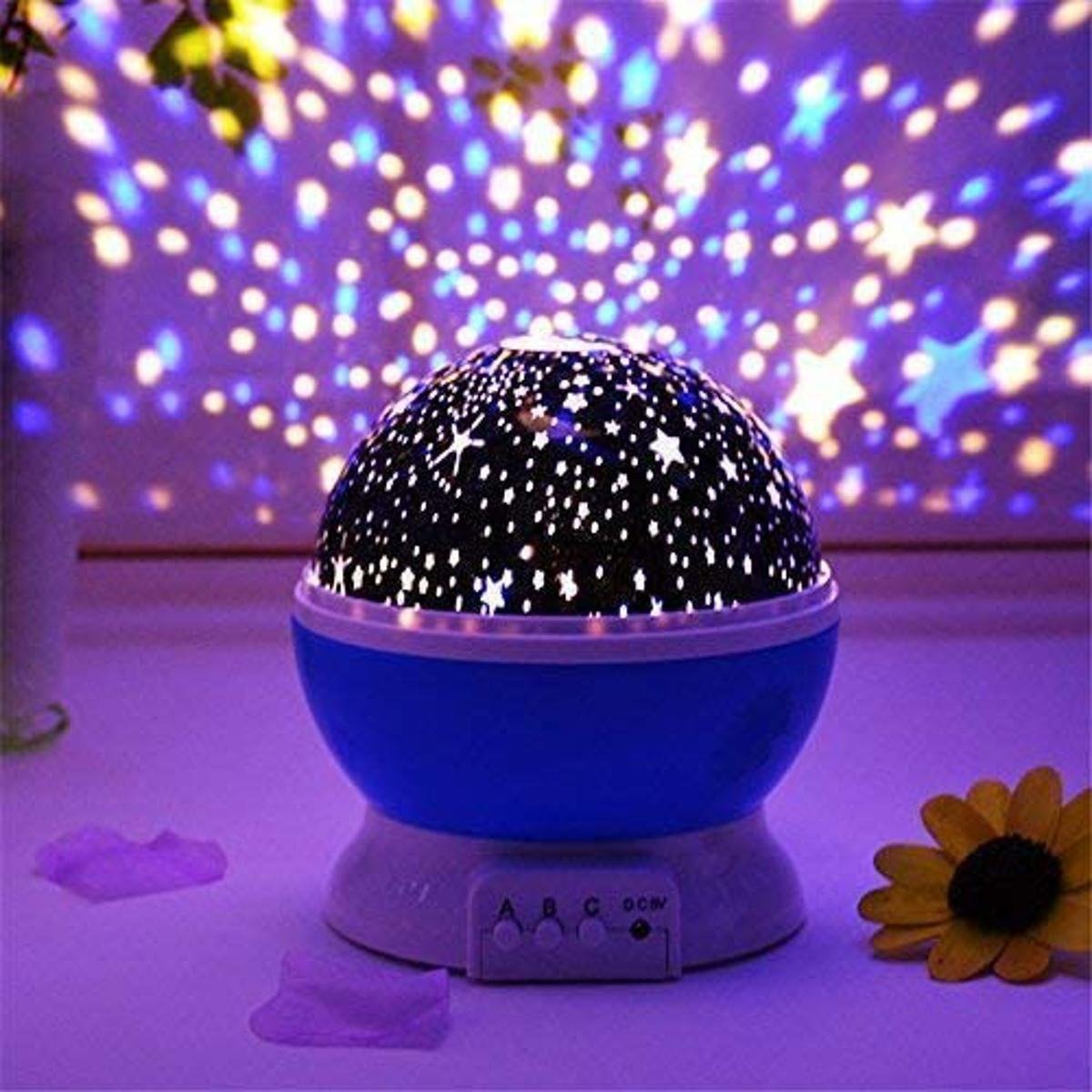Starry Sky Star Projector Night Light – 360° Rotating Multicolor LED Lamp (Random Color) - Image 2