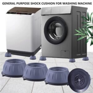 4Pcs Universal Anti-Vibration Feet Pads — Non-Slip Rubber Mats for Washing Machines, Dryers, Refrigerators & Furniture | Noise & Shake Reduction ( Big Size)
