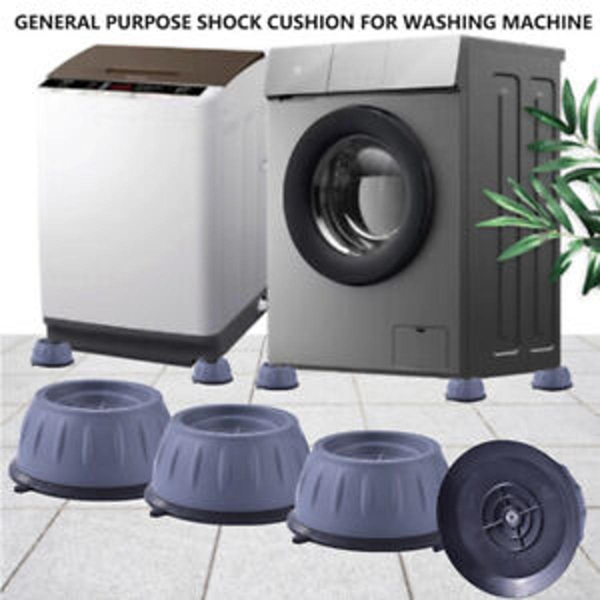 4Pcs Universal Anti-Vibration Feet Pads — Non-Slip Rubber Mats for Washing Machines, Dryers, Refrigerators & Furniture | Noise & Shake Reduction ( Big Size)