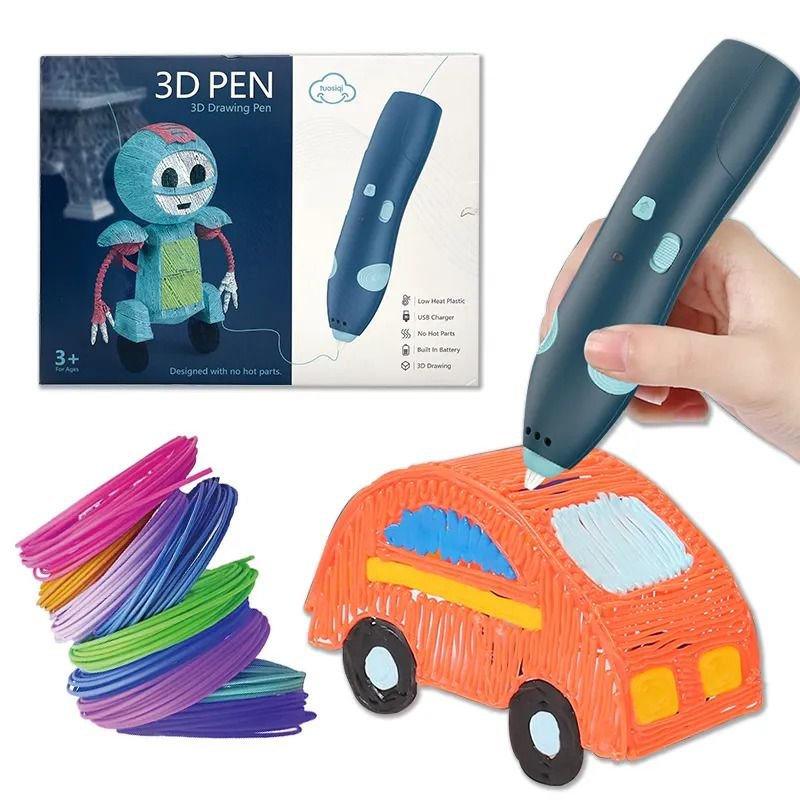 3 D Printing Pen For Kids Creative Education Art And Crafts Safe Filament Three D Pen Drawing Printer - Image 3