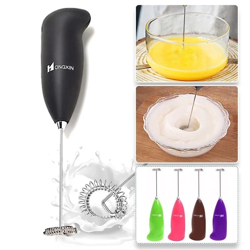 Electric Egg Beater Milk Drink Coffee Whisk Mixer Foamer Mini Handle Stirrer Practical Cooking (Random Color) - Image 3