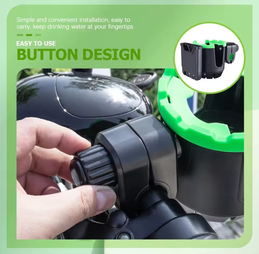 2-In-1 Universal Cup Phone Drinks Holder Bicycle Adjustable Cell Phone Holder Water Bottle
