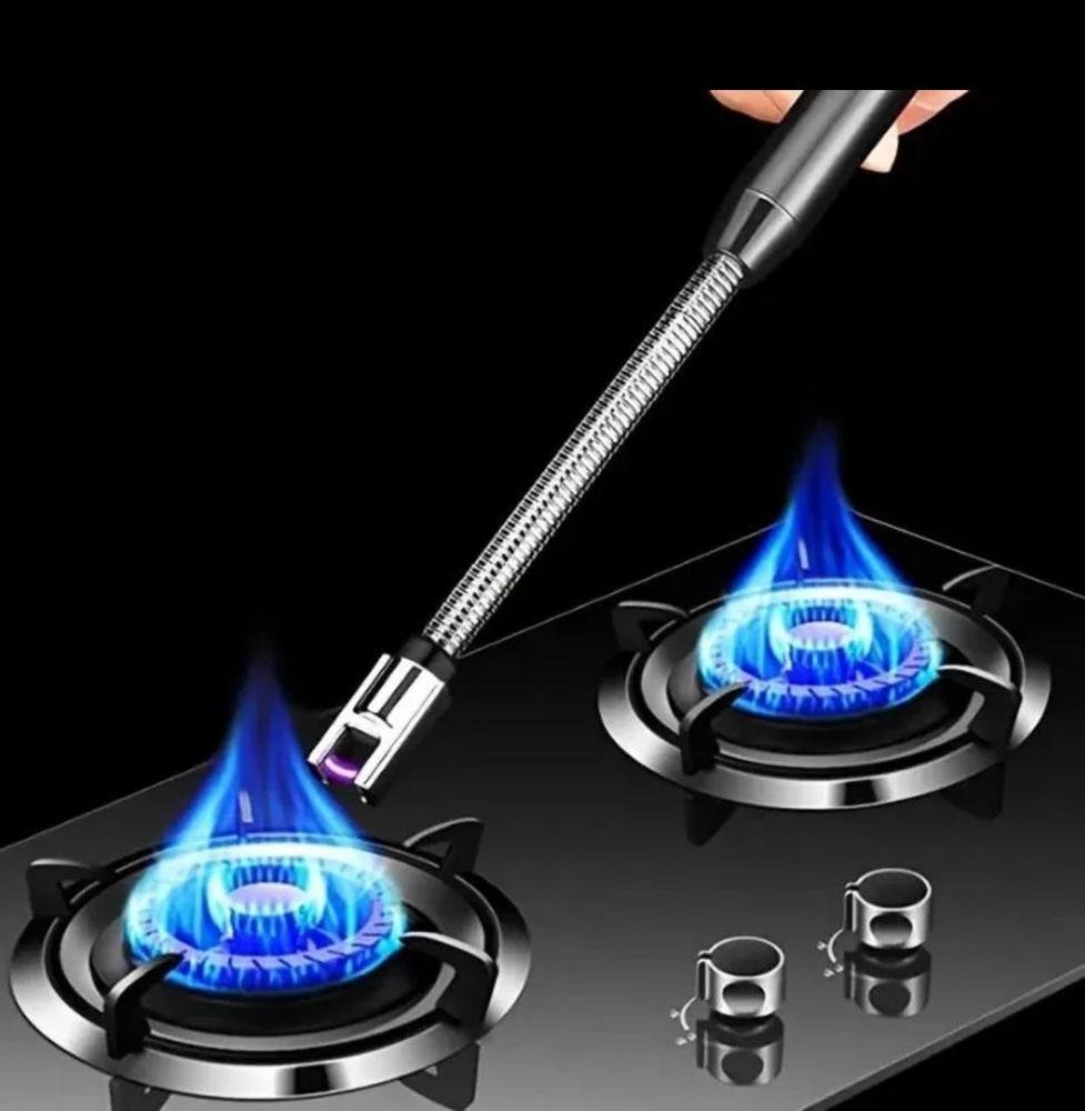 Rechargeable USB Electric Candle Lighter – Windproof Flameless Plasma Arc Lighter with 360° Flexible Long Neck - Image 6