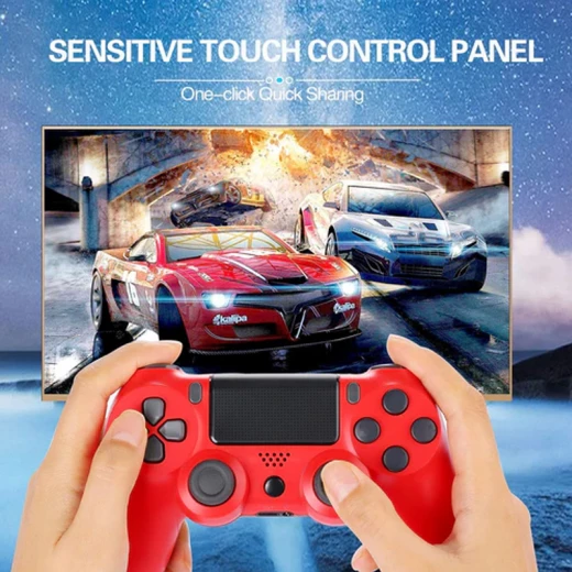PS4 Wireless Controller Gamepad Doubleshock - Gaming Accessory Designed For Wireless Control And Daily Entertainment Routine - Red - Image 7