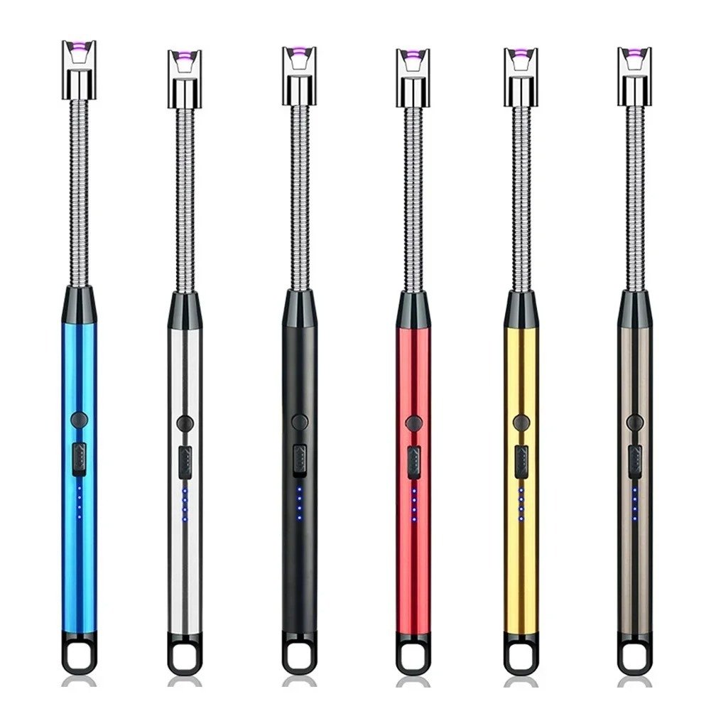 360° Outdoor Kitchen Lighter – USB Rechargeable Electronic Arc Lighter with Flexible Neck, Safety Lock, Windproof & Eco-Friendly Design (Random Colors) - Image 3
