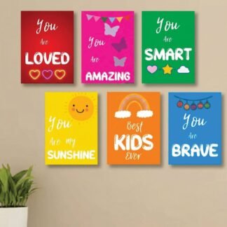 Set of 6 Premium Wall Art Photo Tiles – Modern Home Decor Sets 8x11