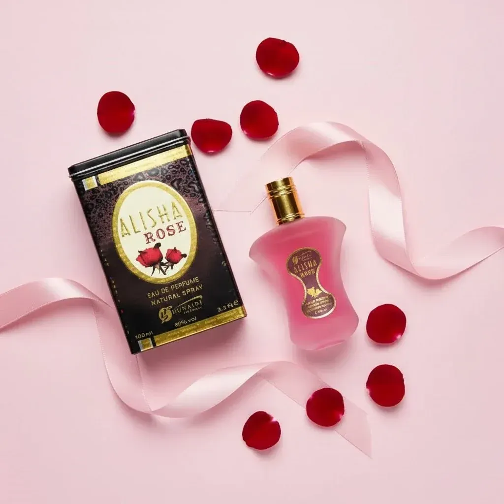 Alisha Rose Perfume By Hunaidi For Women EDP 100ml Elegant Long Lasting Floral Fragrance - Image 2