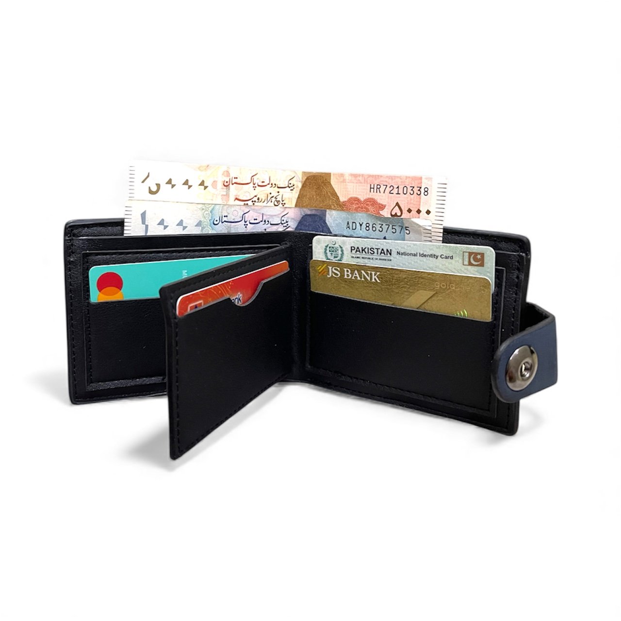 Men PU Leather Wallet with Box - Image 4