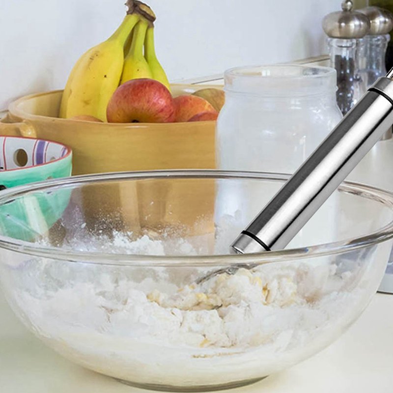 Manual Non Stick Steel Flour Cream Mixer Beater - Image 3