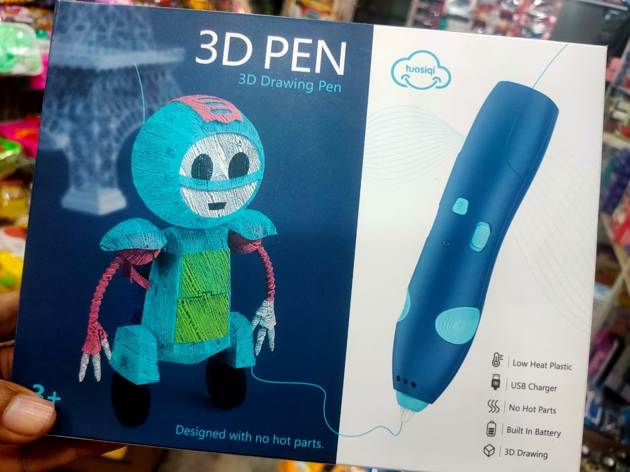 3 D Printing Pen For Kids Creative Education Art And Crafts Safe Filament Three D Pen Drawing Printer - Image 4
