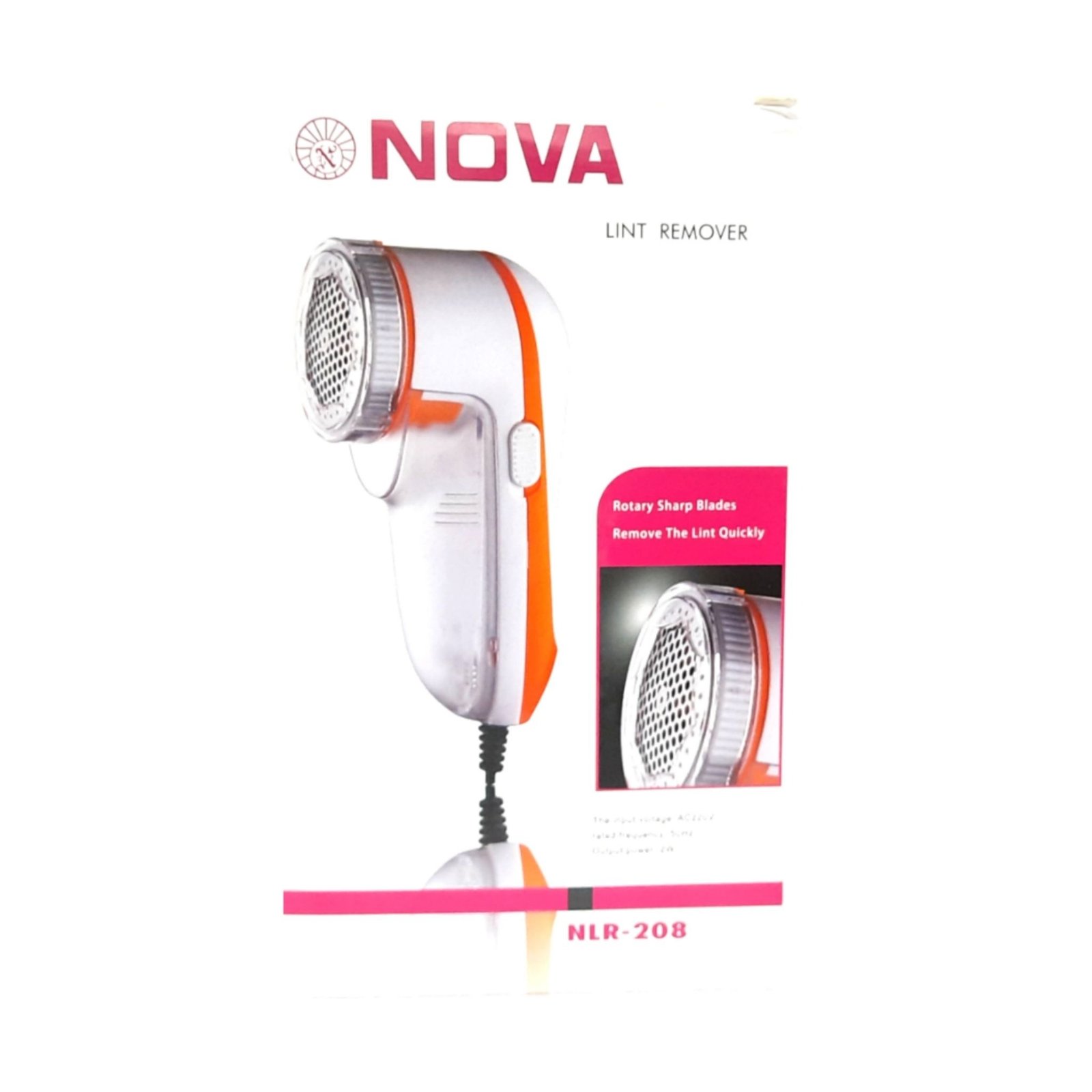 Nova Electric Lint Remover | Wool & Fabrics | Rotary Sharp Blades | Random Color