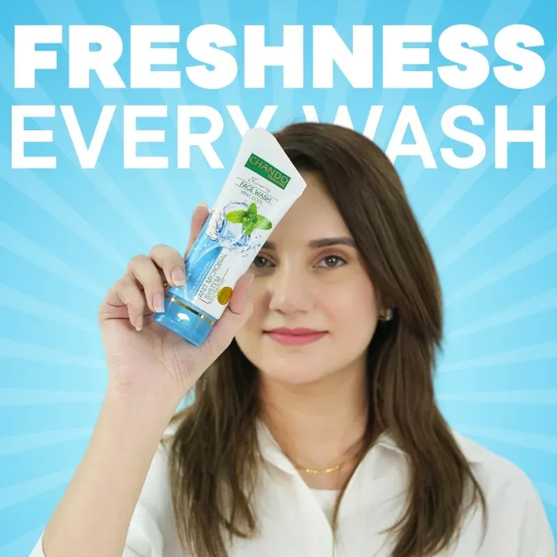 CHANDO Naturals Foaming Face Wash Mint Cool – Anti-Microbial Daily Cleanser for Oily & - Image 3