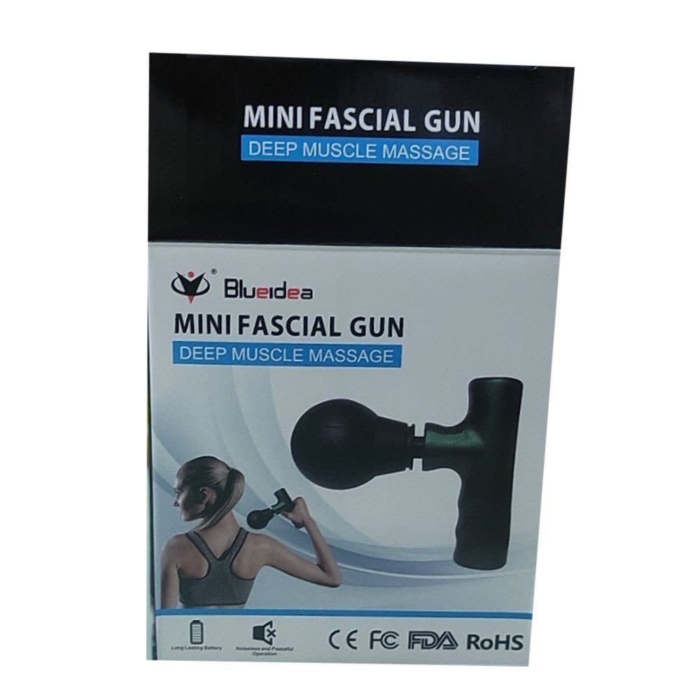 Black Mini Facial Gun – Portable Deep Muscle & Face Massager for Gym and Home Use - Image 2